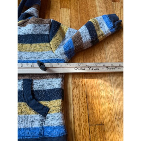 Striped Hooded Zip-Up Sweater Kids 1982 Premium Outfitters - Picture 7 of 8
